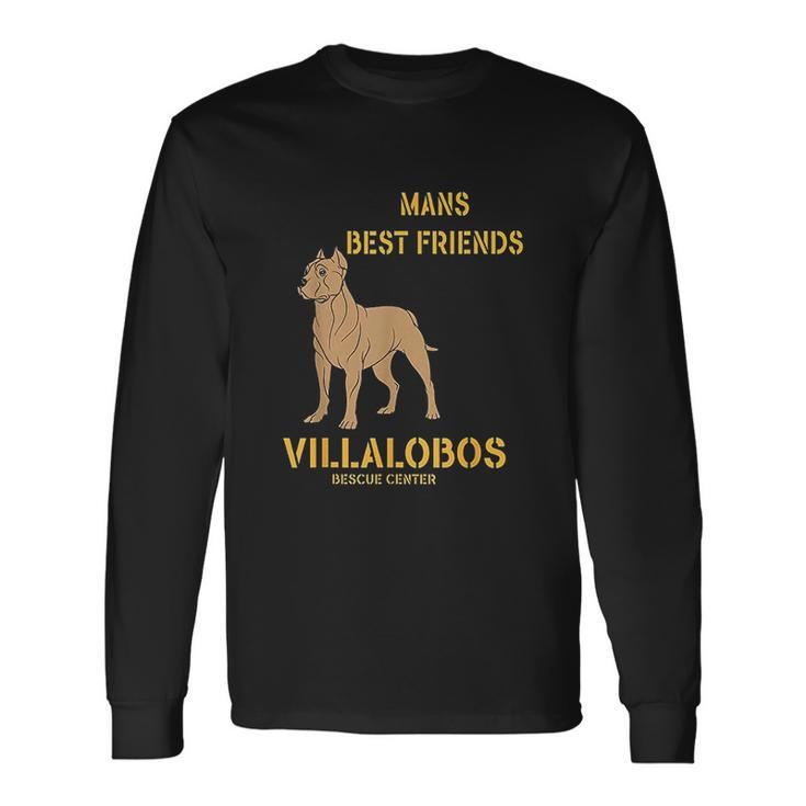 Pitbull Mans Best Friend Villalobos Rescue Center Men Women Long Sleeve T-Shirt T-shirt Graphic Print