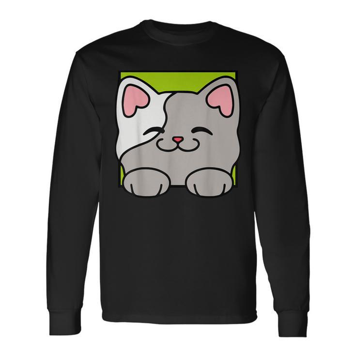 Playfull Cat Long Sleeve T-Shirt T-Shirt