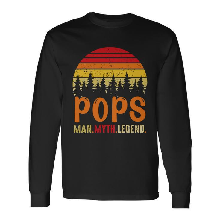Pops Man Myth Legend V2 Long Sleeve T-Shirt Gifts ideas