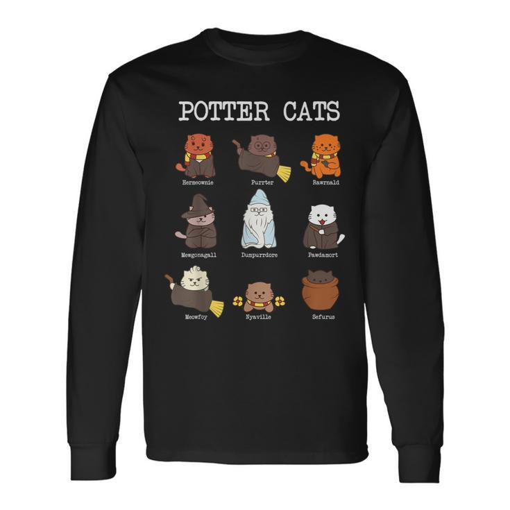 Potter Cats For Cat Lovers Long Sleeve T-Shirt T-Shirt
