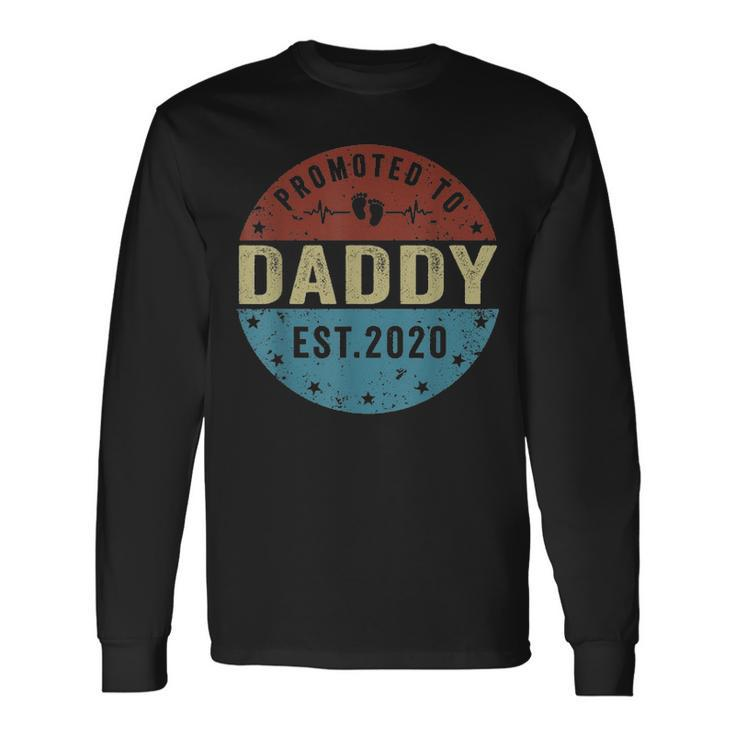 Promoted To Daddy Est 2021 Fathers Day Long Sleeve T-Shirt