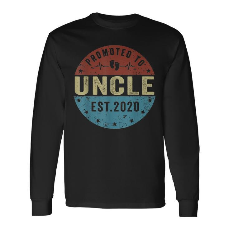 Promoted To Uncle Est 2021 Fathers Day Long Sleeve T-Shirt
