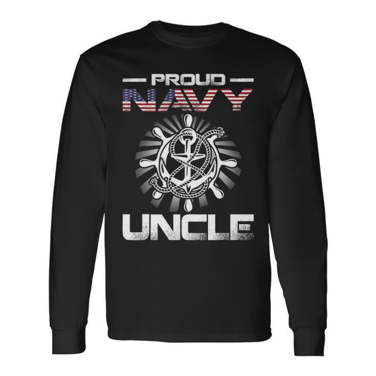 Proud Navy Uncle V2 Long Sleeve T-Shirt