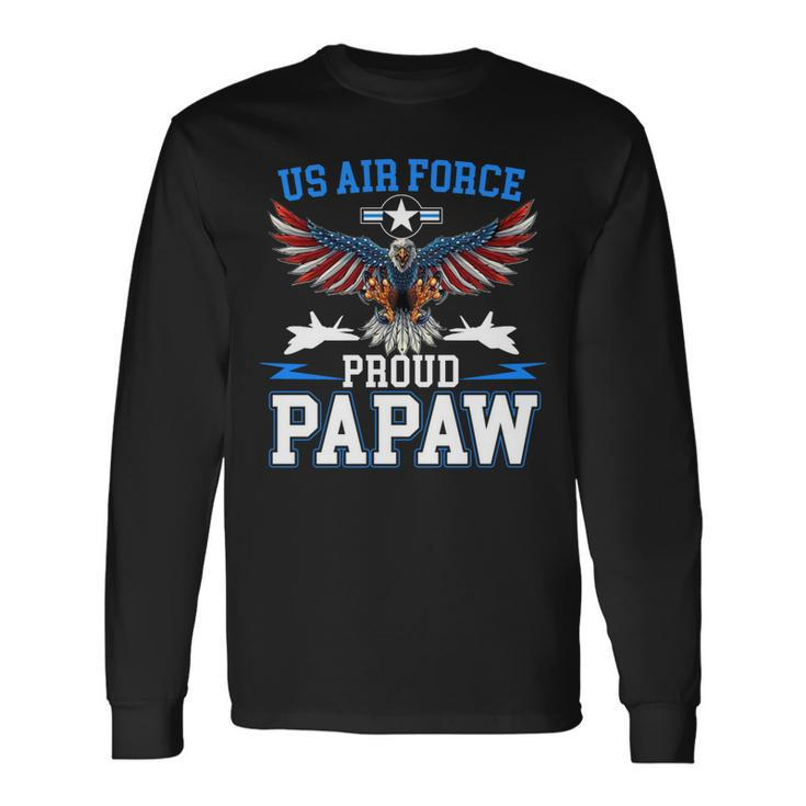 Proud Papaw Us Air Force Usaf Long Sleeve T-Shirt T-Shirt