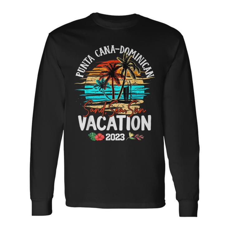 Punta Cana Dominican Vacation 2023 Matching Group Long Sleeve T-Shirt