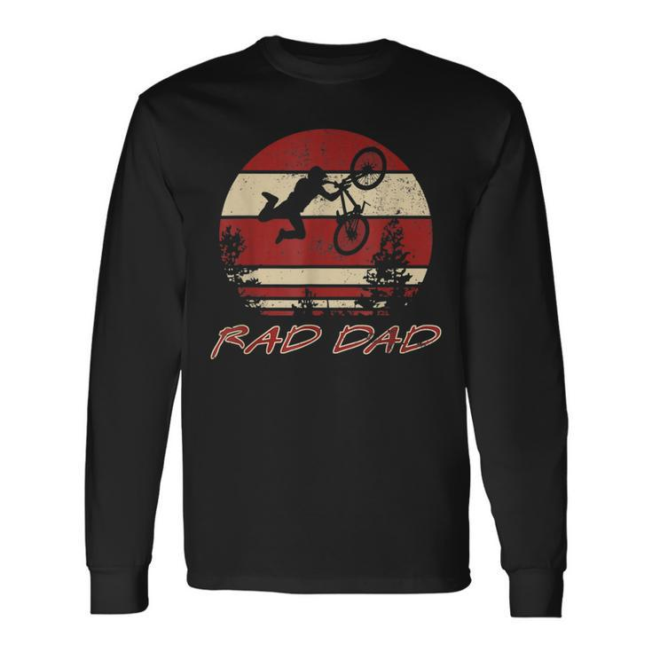 Rad Dad Racing Retro Vintage 80S Bmx V2 Long Sleeve T-Shirt