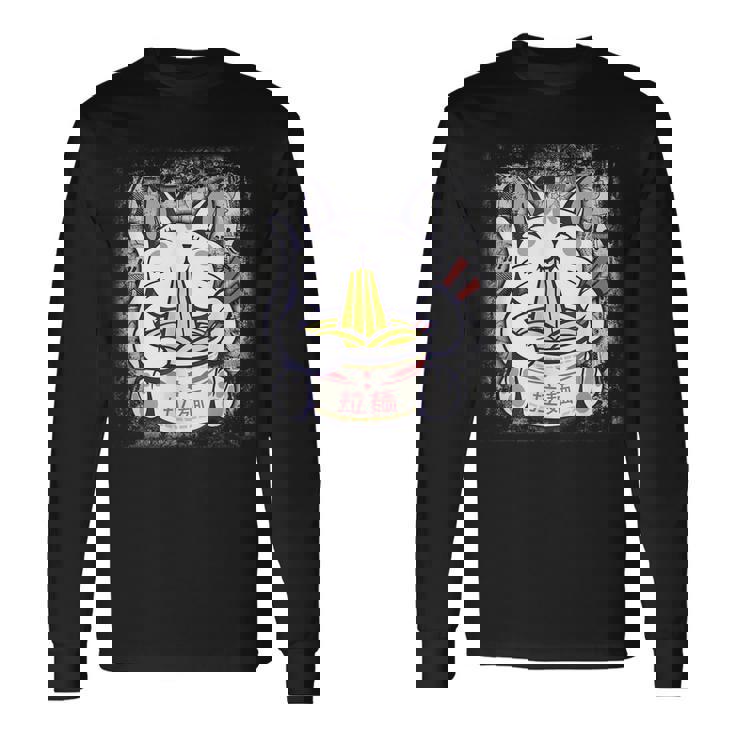 Ramen Cat Kawaii Anime Japanese Cat Lovers Kawaii Neko V13 Men Women Long Sleeve T-Shirt T-shirt Graphic Print Gifts ideas