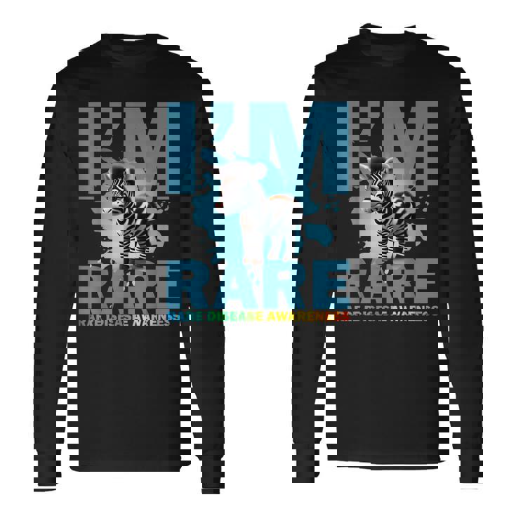 Im Rare Cute Zebra For Rare Disease Awareness Long Sleeve T-Shirt T-Shirt