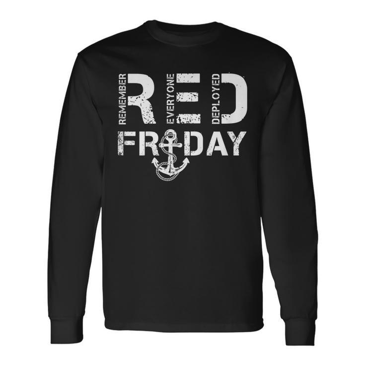 Red Friday Military Shirts Support Navy Soldiers T-Shirt Long Sleeve T-Shirt T-Shirt