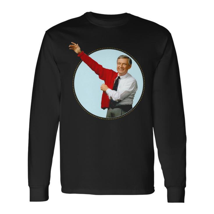 Red Mister Rogers’ Neighborhood Long Sleeve T-Shirt
