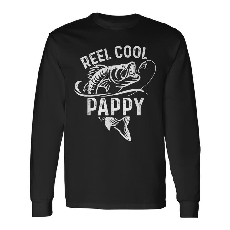 Reel Cool Pappy Fisherman Fathers Day Fishing Long Sleeve T-Shirt