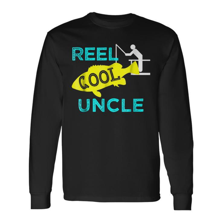 Reel Cool Uncle Fisherman Fathers Day Long Sleeve T-Shirt T-Shirt
