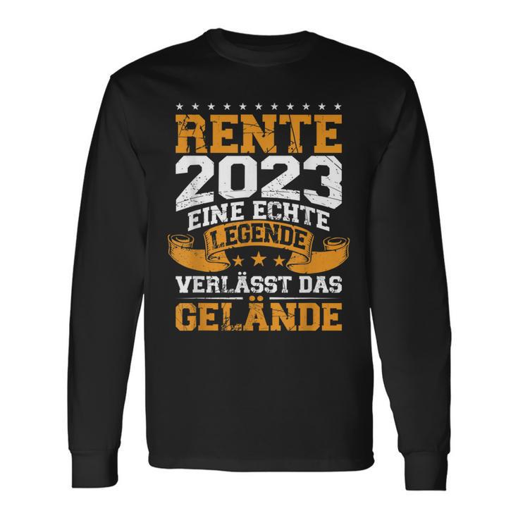 Rente 2023 Eine Echte Legende Verlässt Das Gelände V2 Langarmshirts Geschenkideen