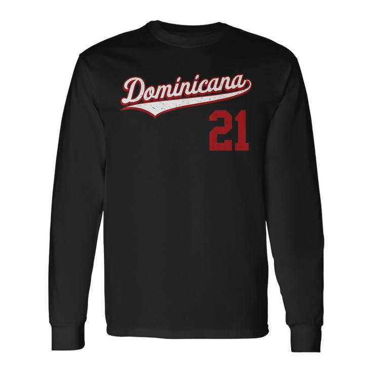 Republica Dominicana Baseball Dominican Beisbol Long Sleeve T-Shirt