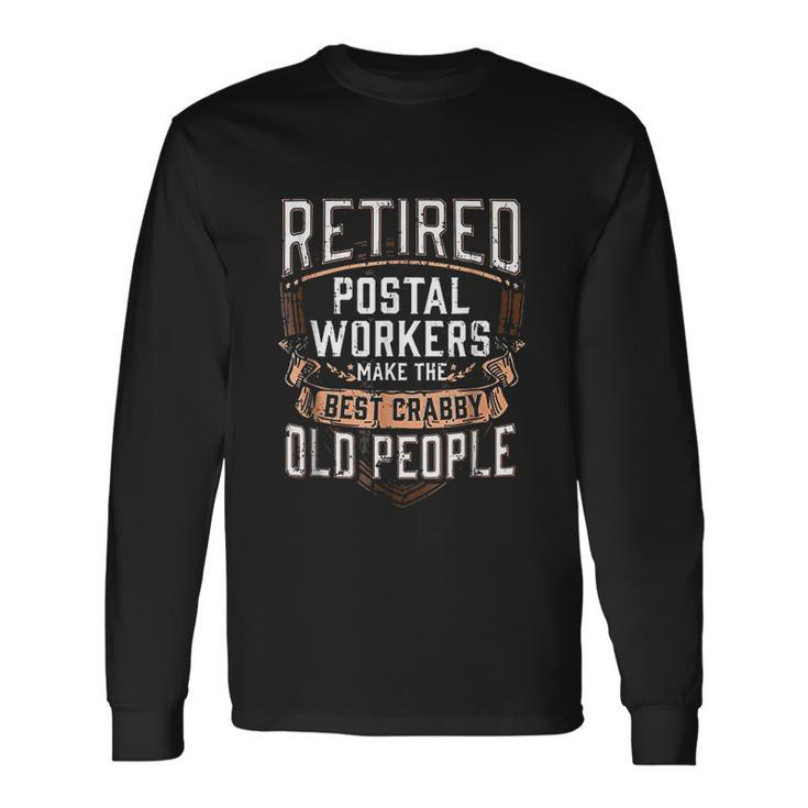 Retired Postal Worker Postal Worker Retirement Men Women Long Sleeve T-Shirt T-shirt Graphic Print