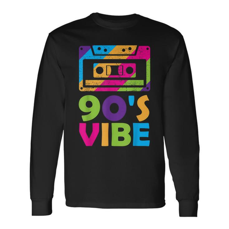 Retro Aesthetic Costume Party Outfit 90S Vibe Long Sleeve T-Shirt Gifts ideas