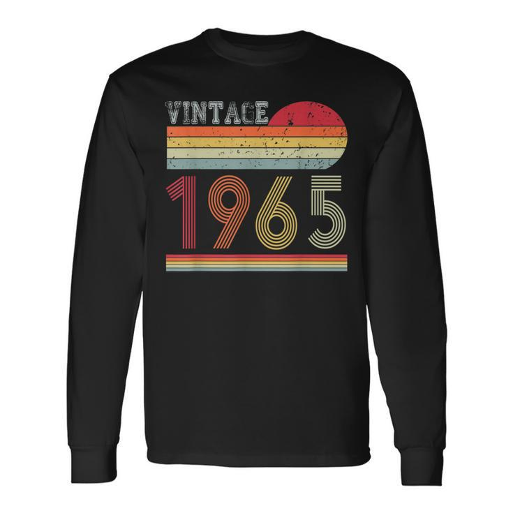 Retro Vintage 60Er Jahre Geburtstag 1965 Für Männer Und Frauen Langarmshirts