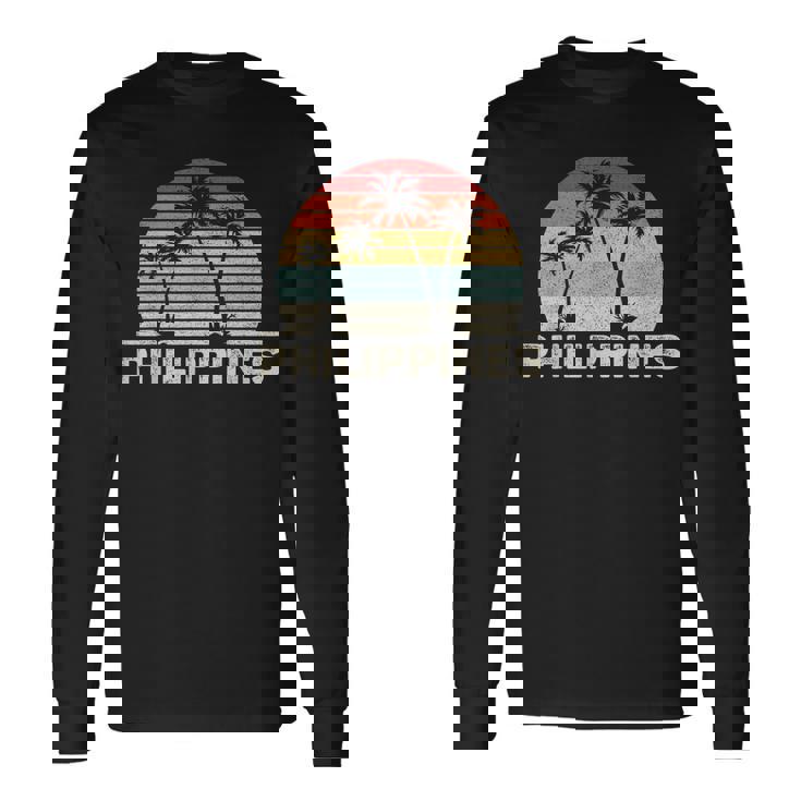 Retro Vintage Philippines Long Sleeve T-Shirt T-Shirt