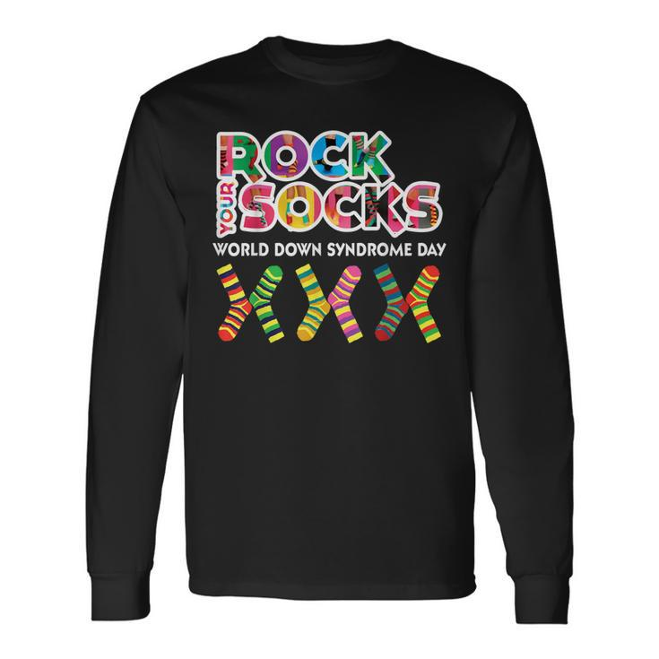 Rock Your Socks For World Down Syndrome Day Long Sleeve T-Shirt T-Shirt
