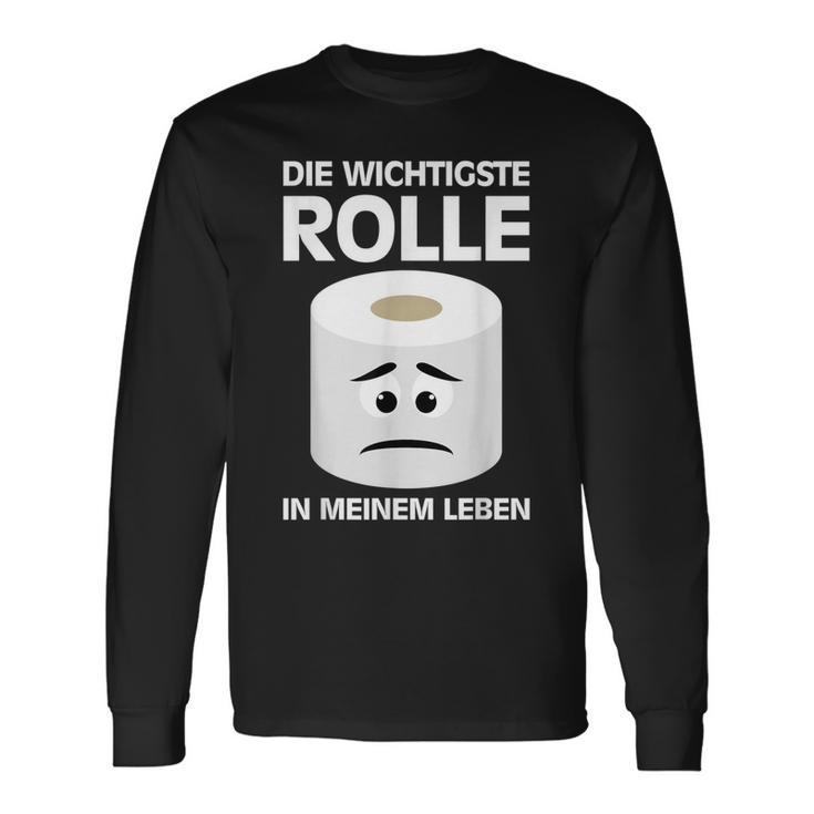 Rolle Klopapier Toilettenpapier Lustige Sprüche Witzige Wc Langarmshirts Geschenkideen