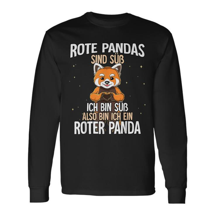 Rote Pandas Sind Süß Roter Panda Langarmshirts Geschenkideen