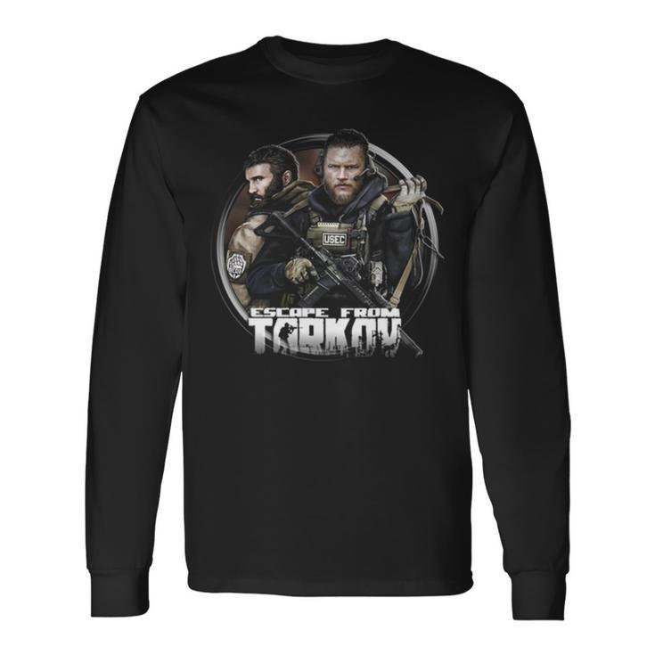Round Game Escape From Tarkov Long Sleeve T-Shirt T-Shirt