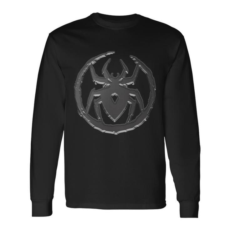 Samurai Legend Spider Mon Grey Long Sleeve T-Shirt