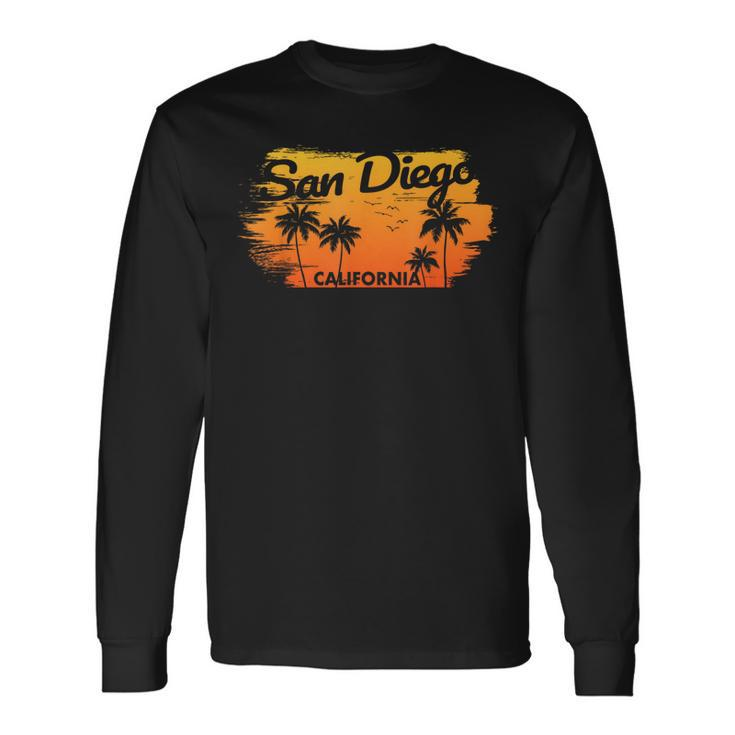 San Diego Sunset California Throwback Classic Long Sleeve T-Shirt T-Shirt