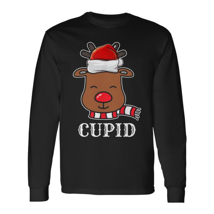 Santa Reindeer Cupid Xmas Group Costume V2 Long Sleeve T-Shirt