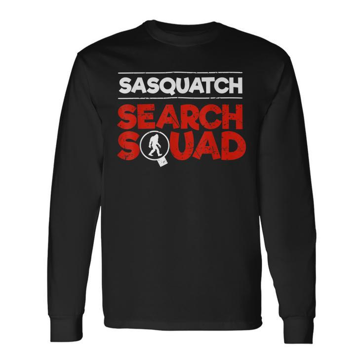 Sasquatch Search Squad Bigfoot Hunter Long Sleeve T-Shirt T-Shirt