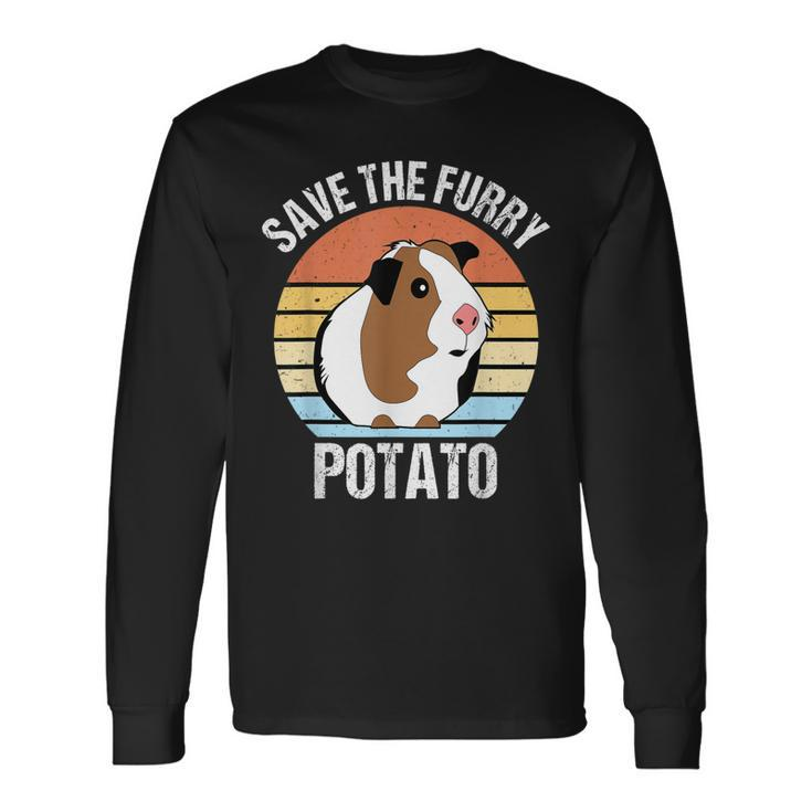 Save The Furry Potato Guinea Pig Long Sleeve T-Shirt