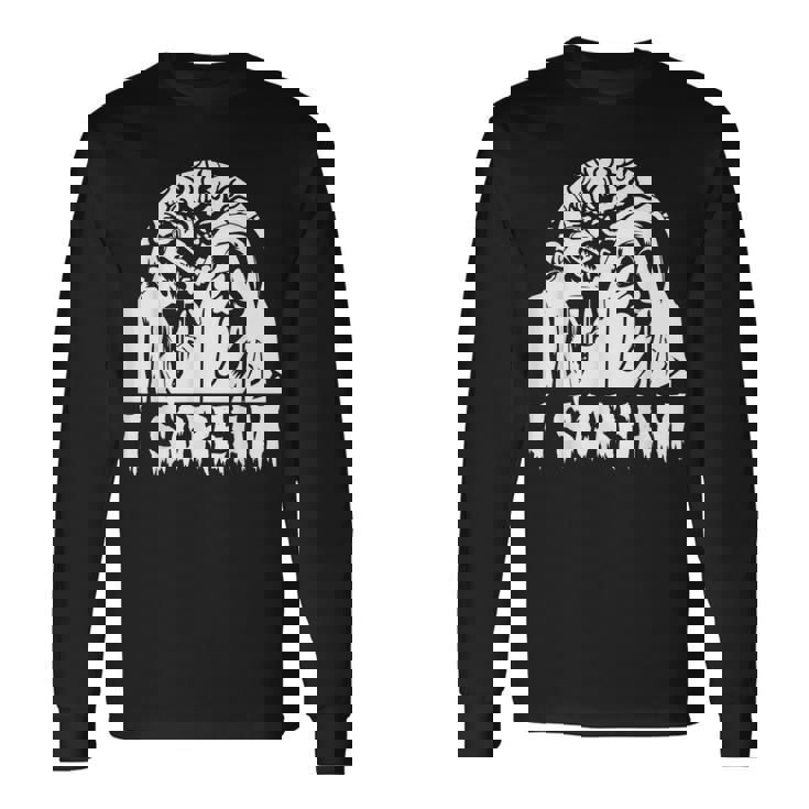 I Scream Halloween Costume For Iscream Lovers Long Sleeve T-Shirt T-Shirt