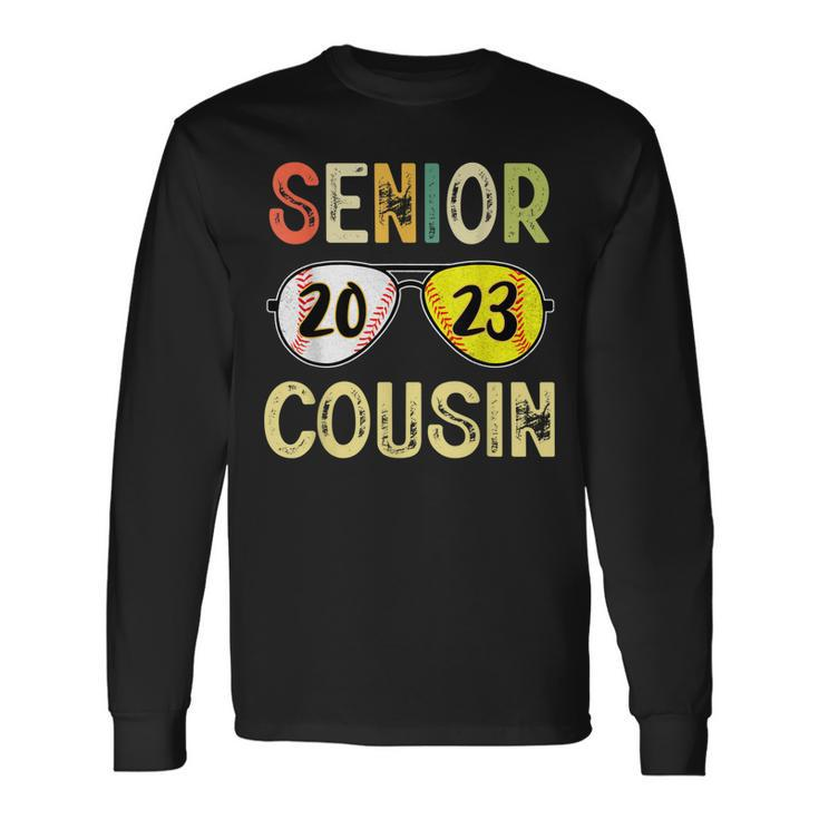 Senior Cousin Class Of 2023 Baseball Softball Graduate Long Sleeve T-Shirt T-Shirt