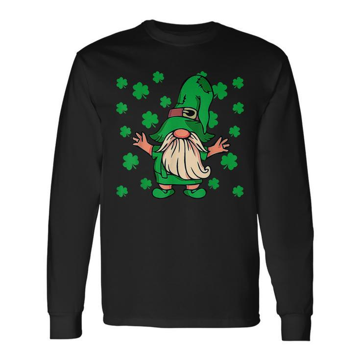 Shamrock Gnome Shenanigans With My Gnomies St Patricks Day Long Sleeve T-Shirt