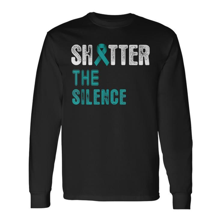Shatter The Silence Raise Sexual Assault Awareness Abuse Long Sleeve T-Shirt T-Shirt