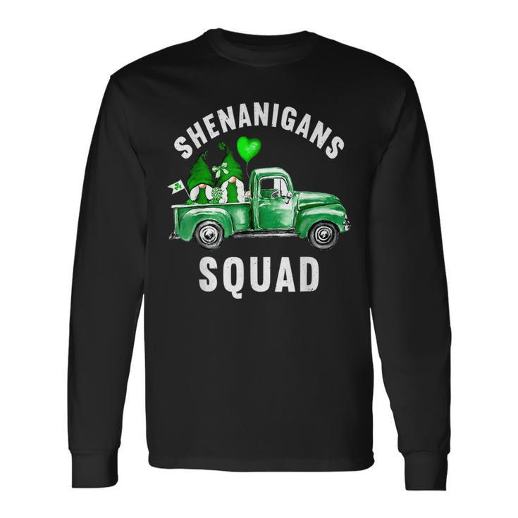 Shenanigans Squad Irish Gnomes Saint Patricks Day Long Sleeve T-Shirt