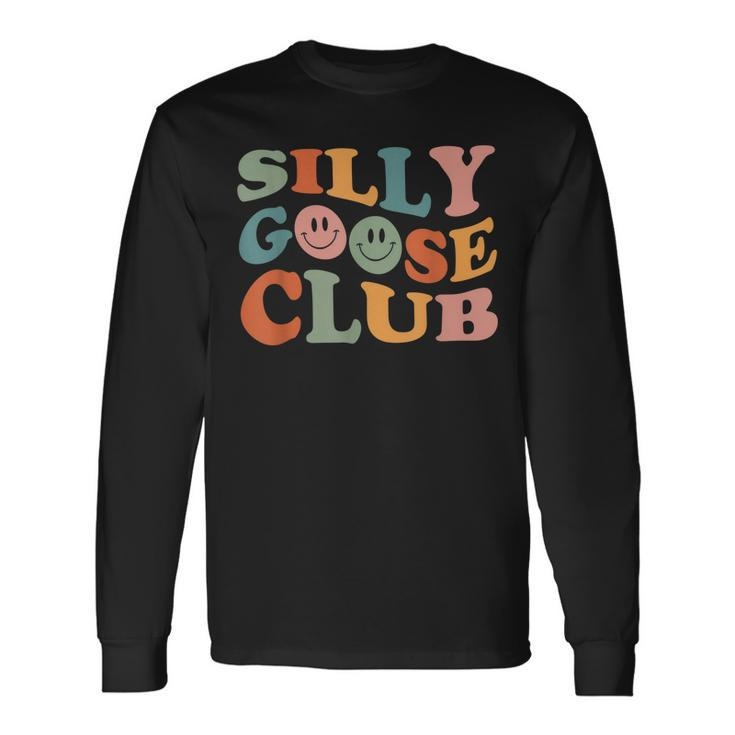 Silly Goose Club Silly Goose Meme Smile Face Trendy Costume Long Sleeve T-Shirt T-Shirt