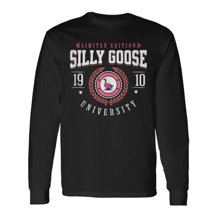 Silly Goose University College Meme Long Sleeve T-Shirt T-Shirt
