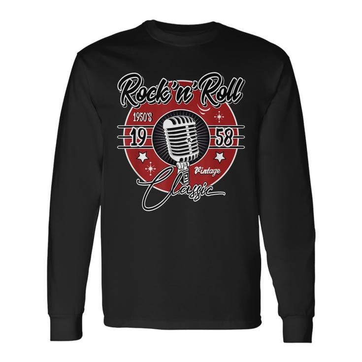 Sock Hop Clothes 50S Greaser Doo Wop Retro Rockabilly 1950S Long Sleeve T-Shirt T-Shirt Gifts ideas
