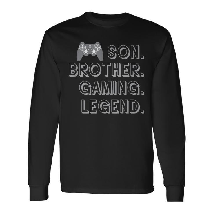 Sohn Bruder Gaming Legend Gaming Nage Boys Gamer Langarmshirts Geschenkideen