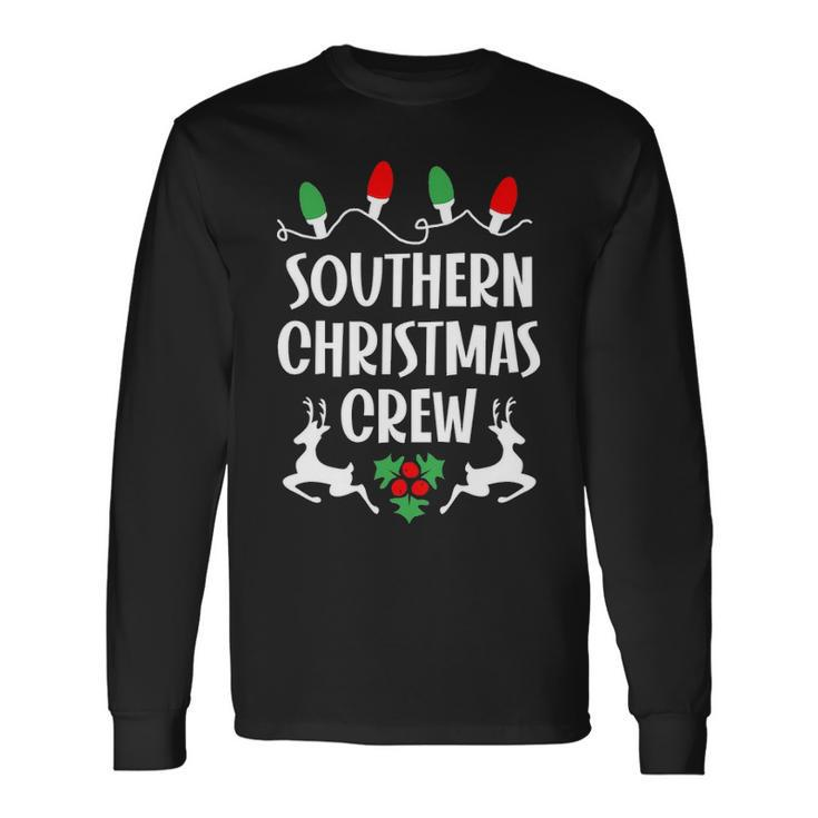 Southern Name Christmas Crew Southern Long Sleeve T-Shirt