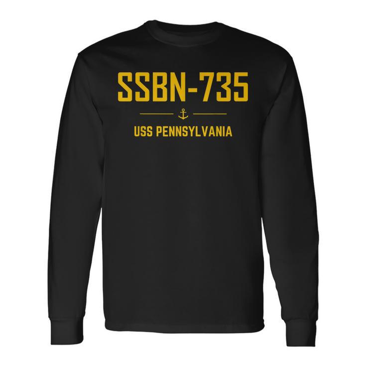 Ssbn-735 Uss Pennsylvania Long Sleeve T-Shirt