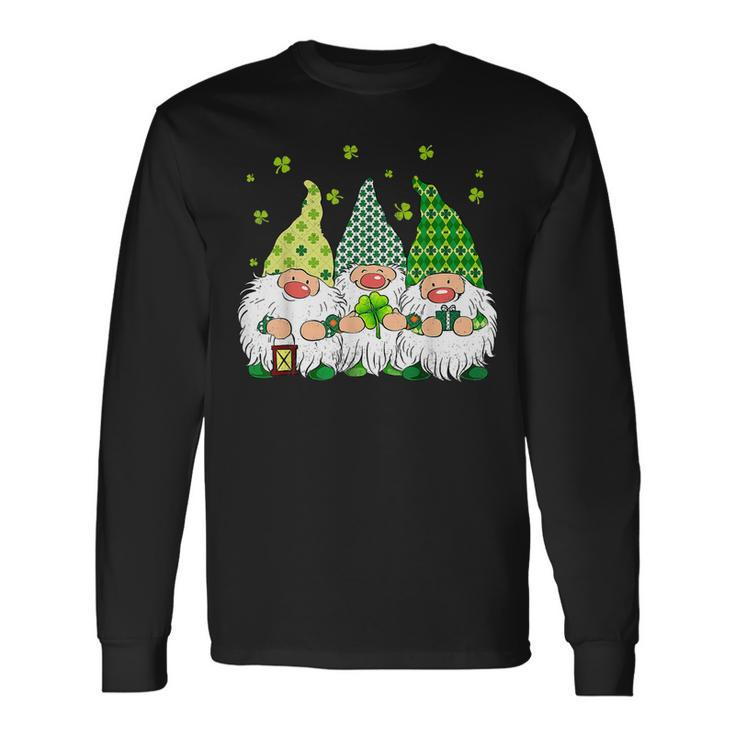 St Patricks Day Irish Gnomes Leprechauns Funky St Pattys Day V2 Long Sleeve T-Shirt Gifts ideas