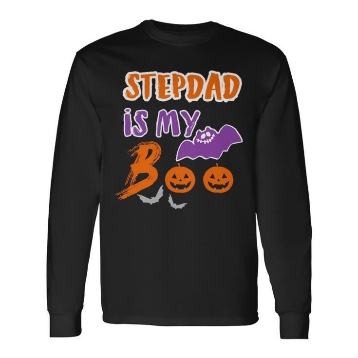 Stepdad Is My Boo Halloween Stepdad S Long Sleeve T-Shirt