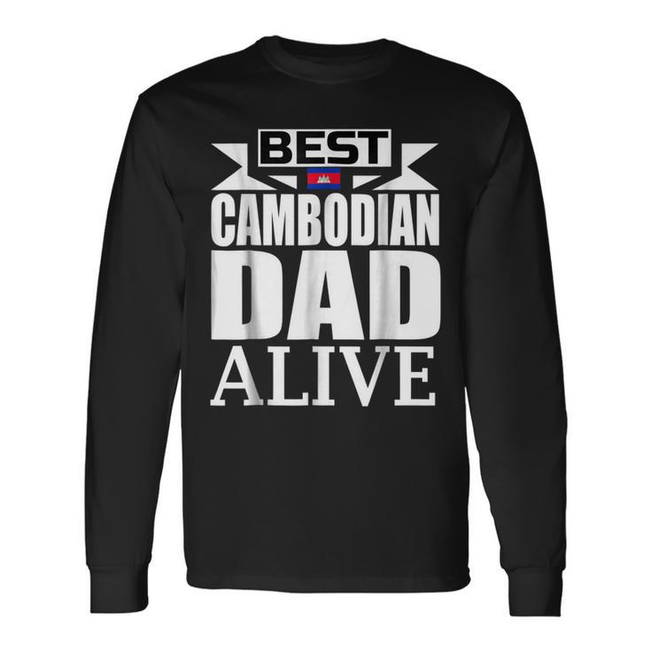 Storecastle Best Cambodian Dad Fathers Cambodia Long Sleeve T-Shirt T-Shirt