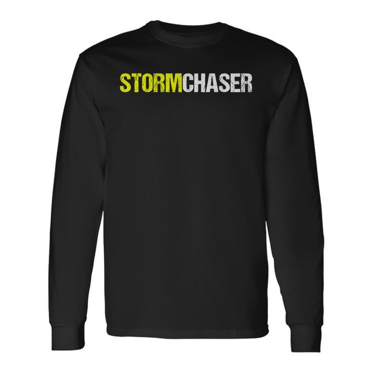 Storm Chaser Distressed Long Sleeve T-Shirt T-Shirt