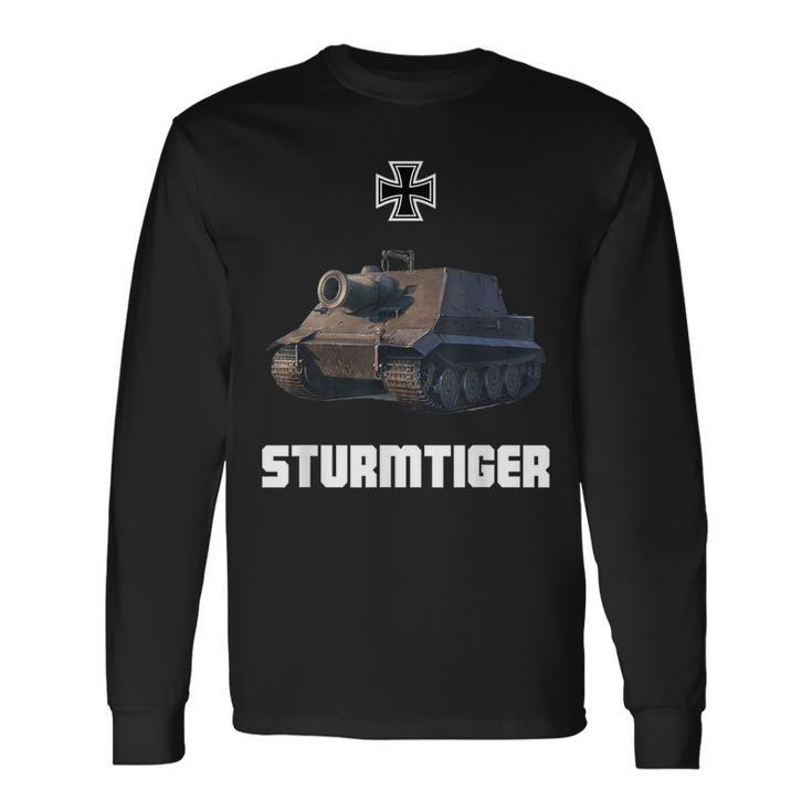 Sturmtiger German Heavy Tank Ww2 Military Sturmmörser Tiger Long Sleeve T-Shirt