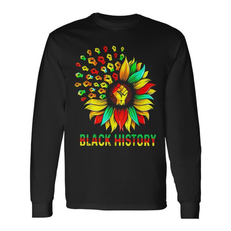 Sunflower Black History African American Black History V2 Long Sleeve T-Shirt