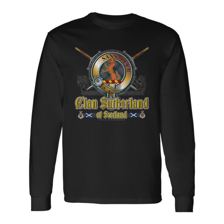 Sutherland Clan Badge Long Sleeve T-Shirt