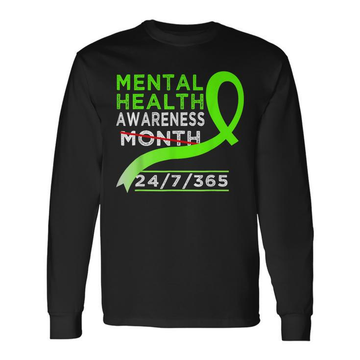 Mental Health Awareness Month Of May Fight The Stigma Long Sleeve T-Shirt T-Shirt